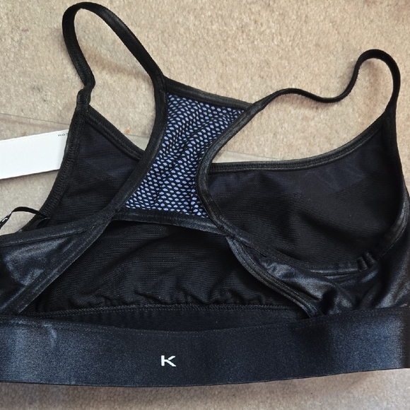 Black Women's Sports Bra, Korak, NWT, XS - Picture 3 of 8
